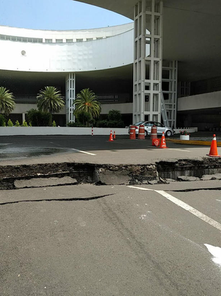 Aeropuerto Internacional de México. (Foto: @Leonlec/Twitter | Univisión)